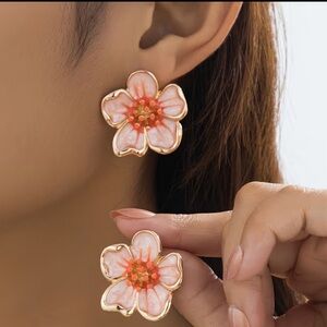 New Gold and Orange Earrings